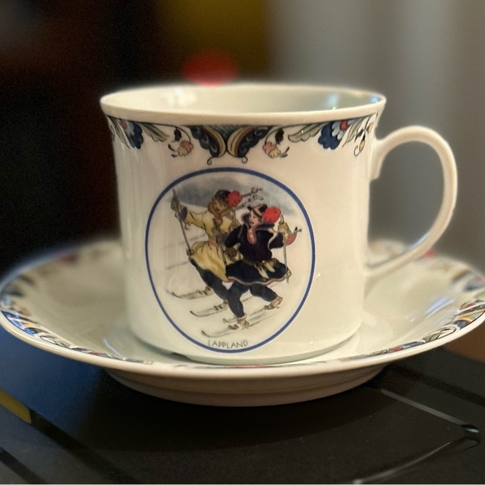 Swedish National Costumes. Vintage Tea cup and Saucer.